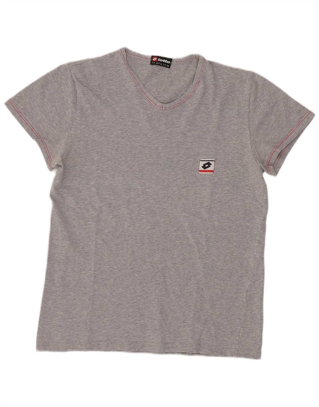 T-shirt da donna Lotto Top UK 12 Cotone grigio medio