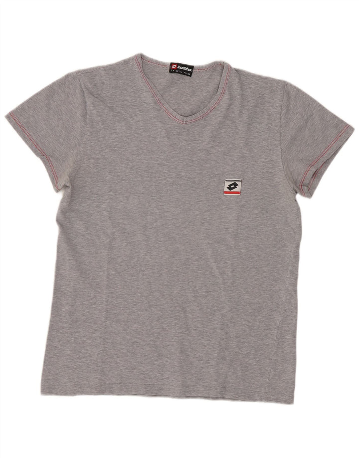 T-shirt da donna Lotto Top UK 12 Cotone grigio medio