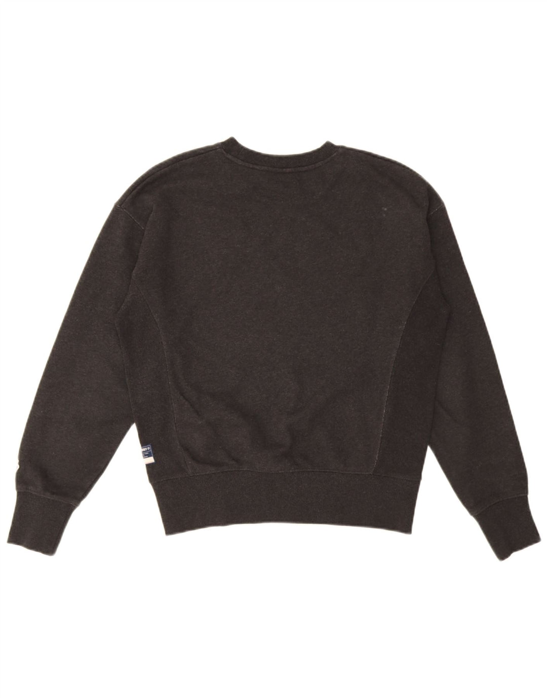 Felpa oversize da donna Superdry Maglione UK 10 Small Cotone nero