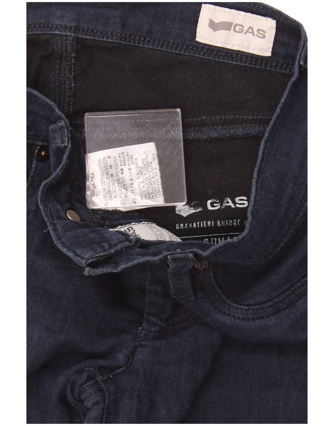Jeans slim Sumatra da donna GAS W25 L32 cotone blu navy