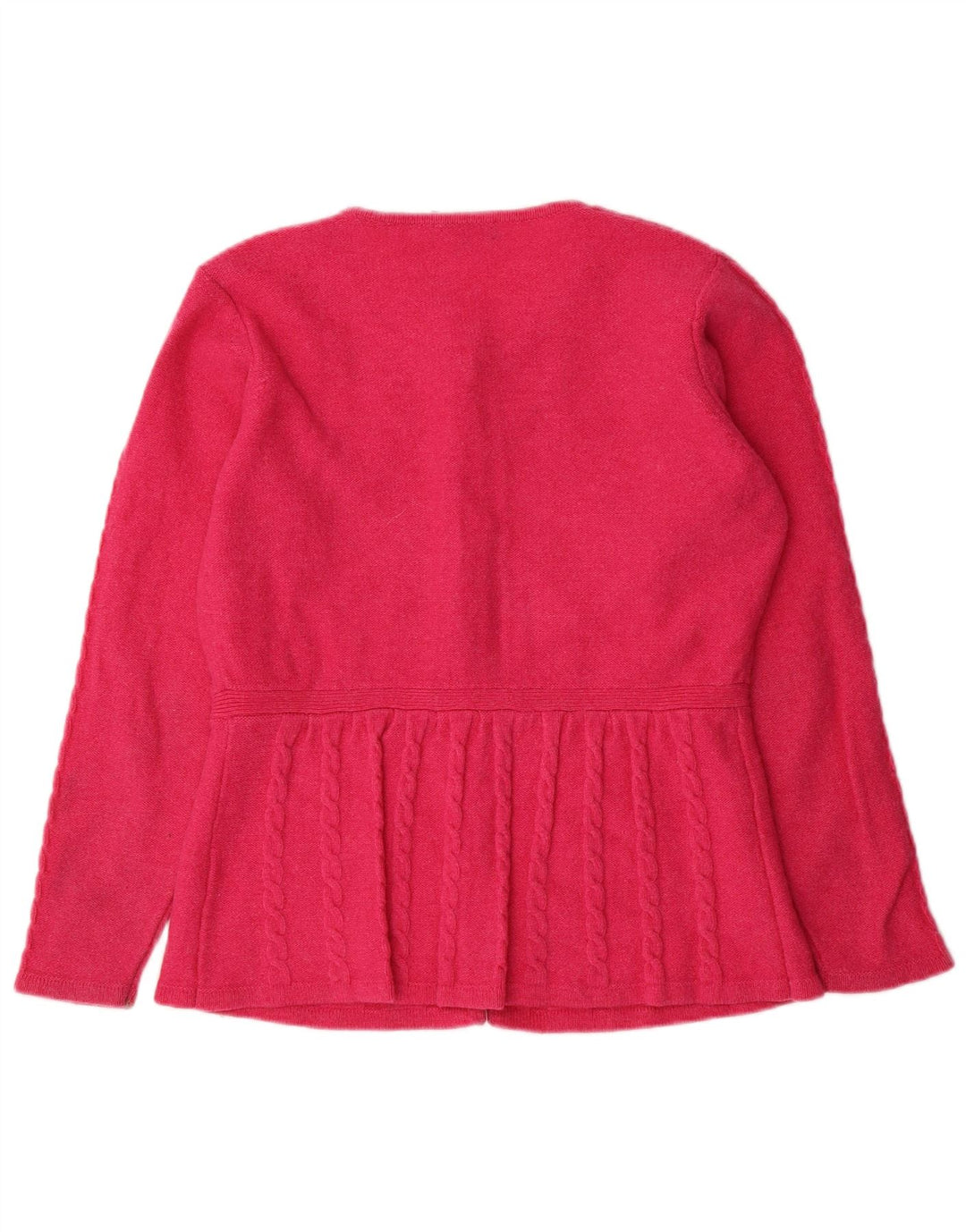 Maglione cardigan da donna TULCHAN UK 16 Lana d'agnello rosa grande