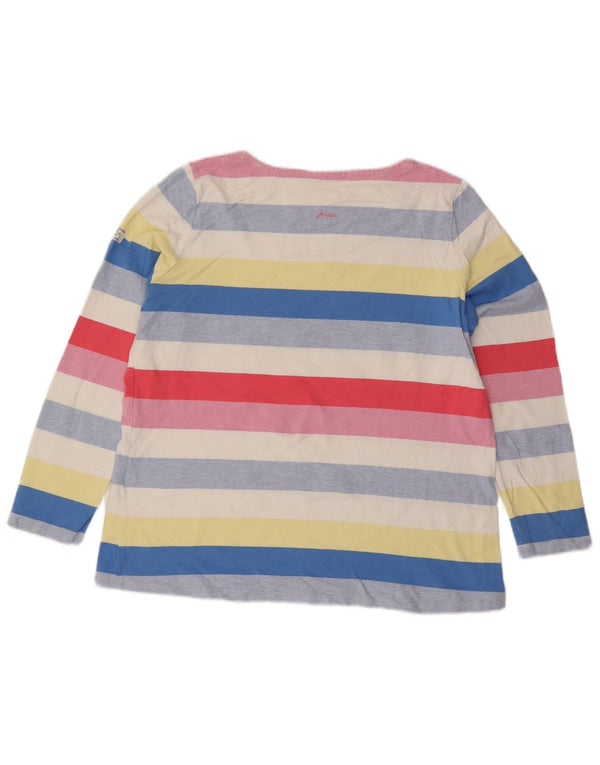Joules Top da donna a maniche lunghe UK 18 XL Cotone a righe multicolore