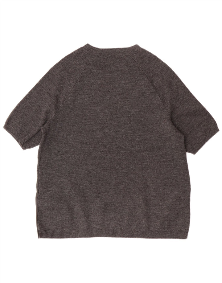 J. CREW Maglione maglione girocollo oversize da donna UK 6 XS Grigio