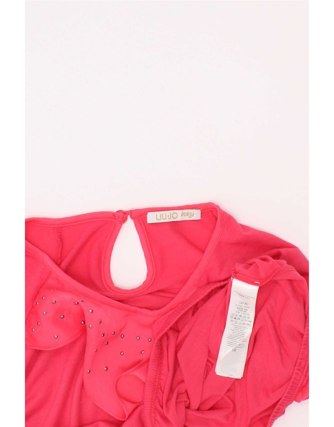 Blusa Bambina Liu Jo Top 4-5 Anni Poliestere Rosa