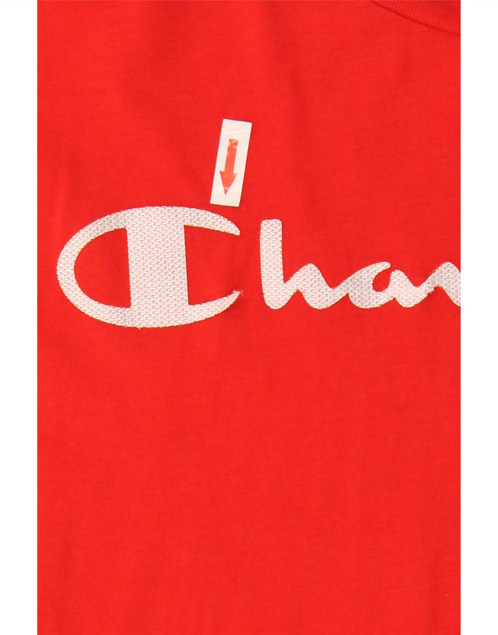 T-shirt grafica da uomo CHAMPION Top rosso medio