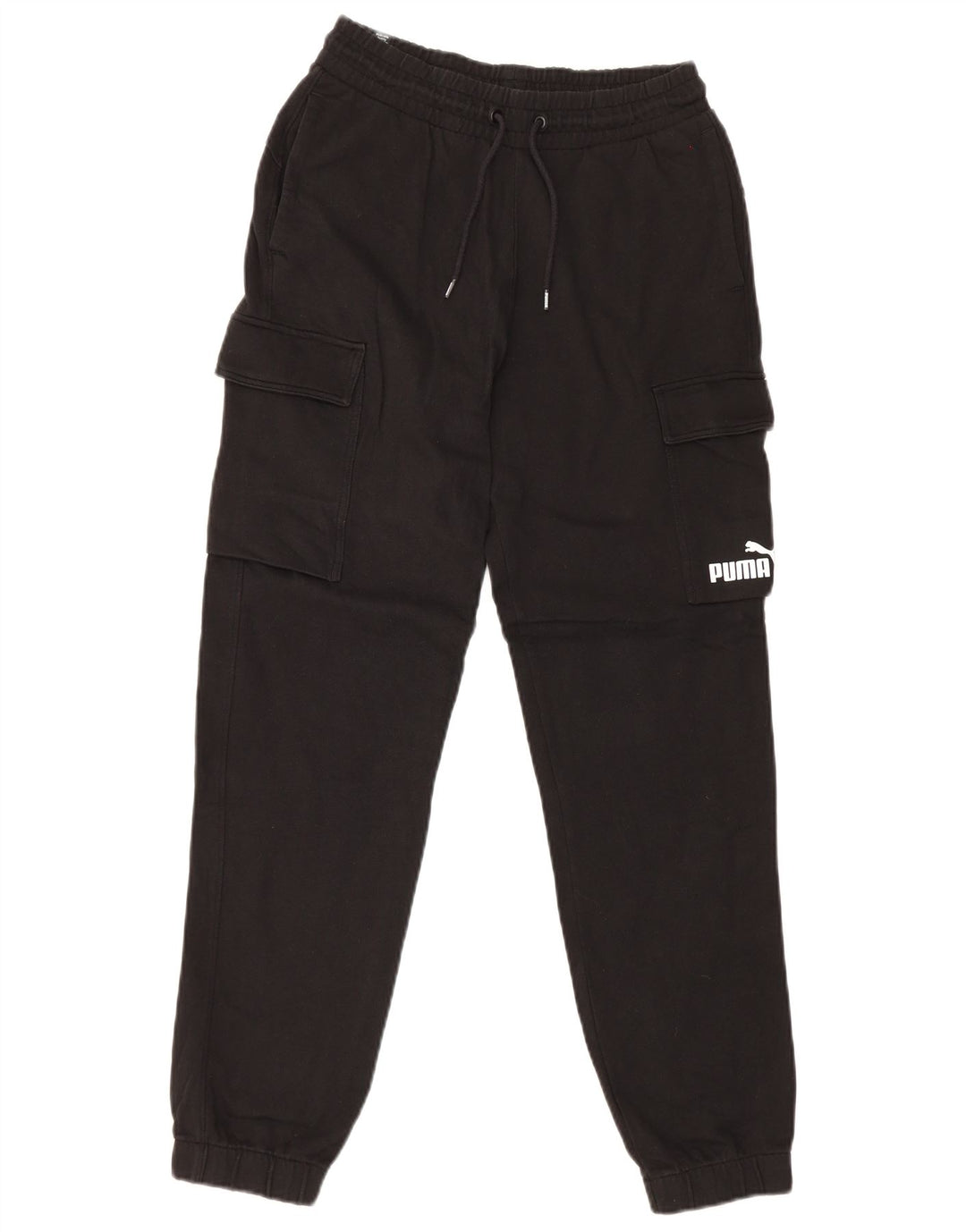 Pantaloni da tuta cargo da uomo Puma Joggers piccoli in cotone nero