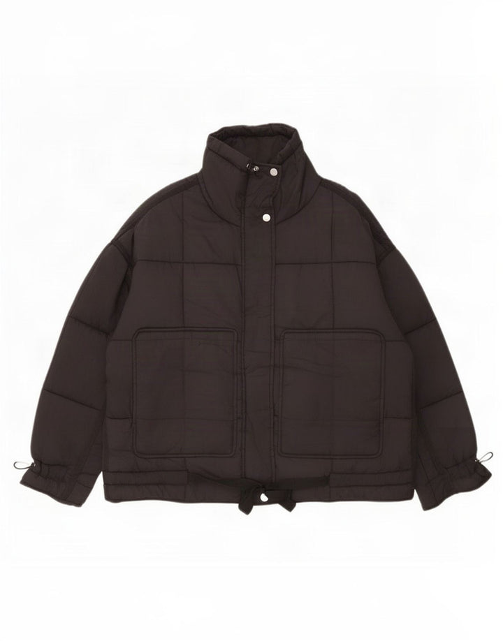 Giacca imbottita da donna Zara UK 16 grande poliestere nero