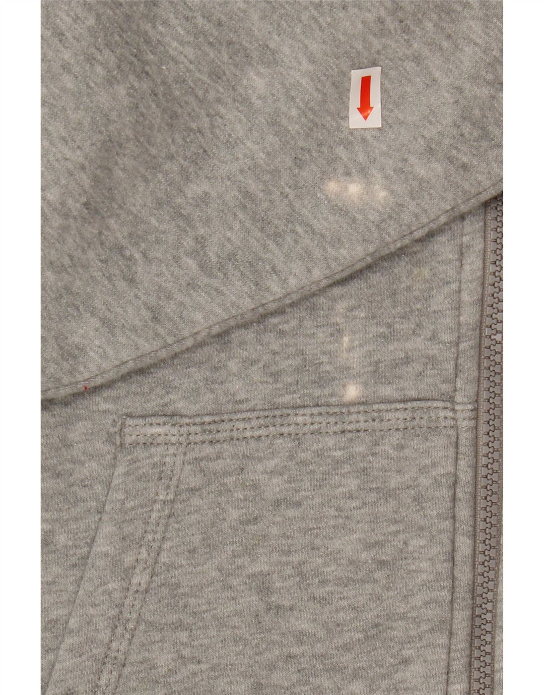 Felpa con cappuccio e zip da uomo NIKE 2XL in cotone grigio