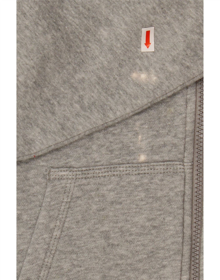 Felpa con cappuccio e zip da uomo NIKE 2XL in cotone grigio