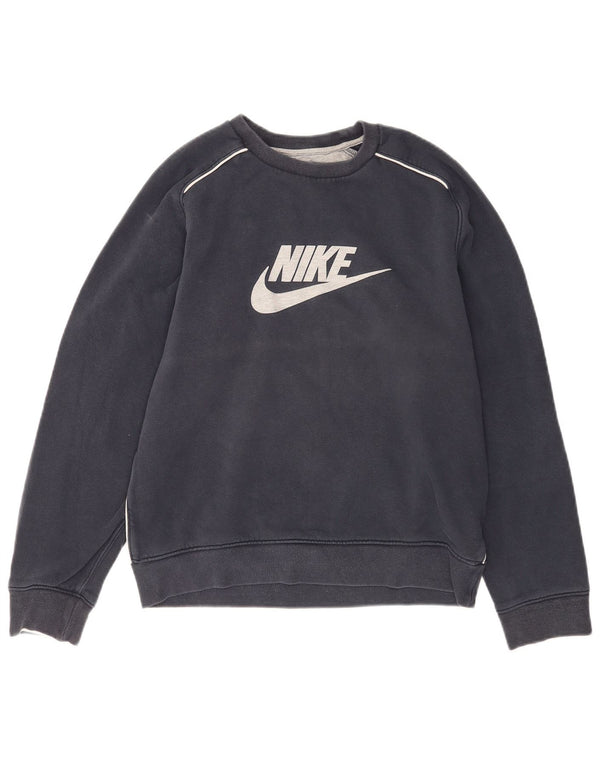 Felpa grafica da uomo Nike Felpa UK 36/38 Small Cotone blu navy