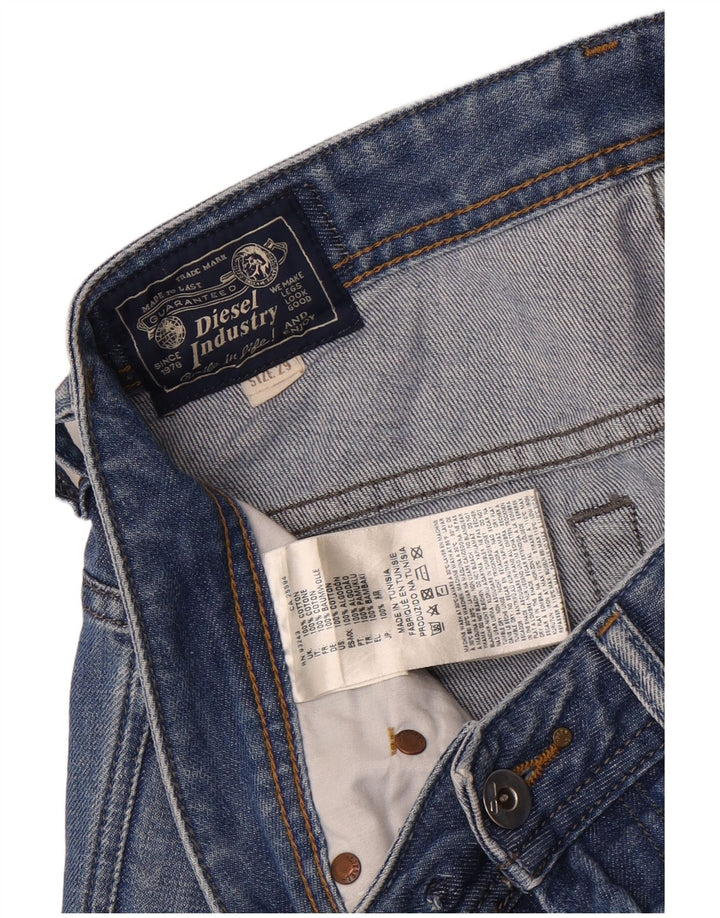 Pantaloncini di jeans da uomo Diesel W29 cotone blu medio