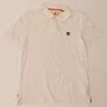 Polo Timberland da uomo slim fit grande in cotone bianco