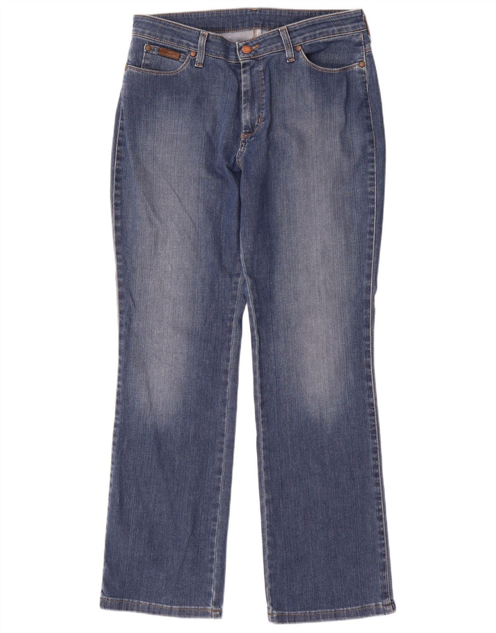 Jeans Bootcut Curvy da donna Wrangler W32 L30 cotone blu