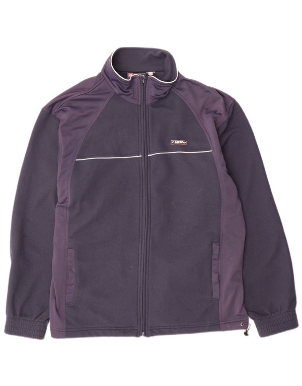 Giacca da tuta da uomo Lotto UK 38/40 Medium Blu Navy Colourblock