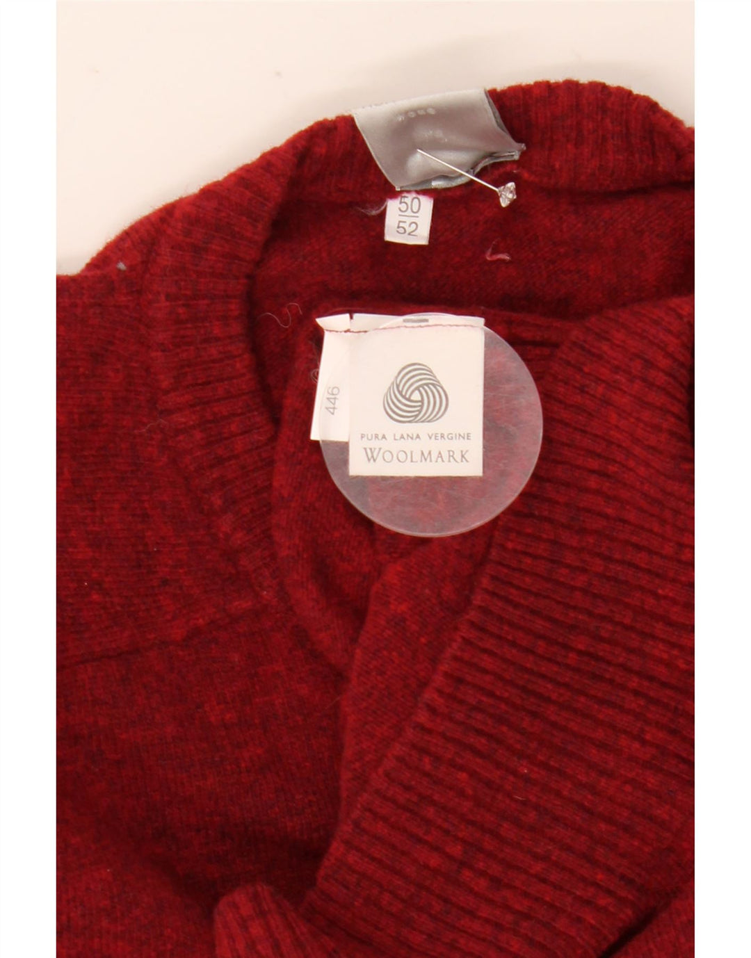 Maglione vintage da uomo girocollo IT 50/52 medio chiazzato marrone