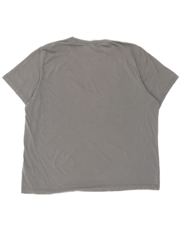 T-shirt grafica da uomo Nike Top 2XL in cotone grigio