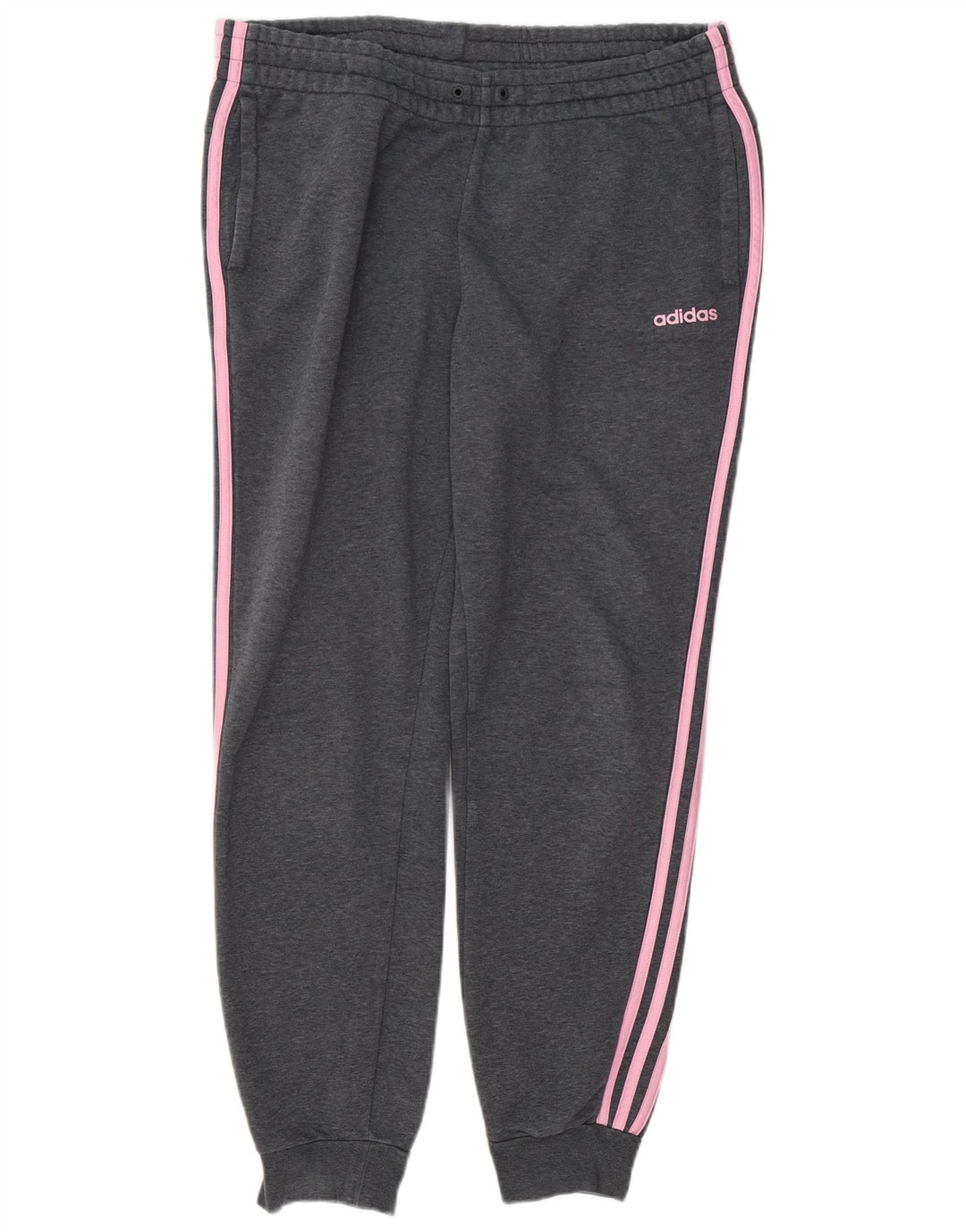 Pantaloni da tuta da donna ADIDAS Joggers UK 16/18 Large Grigio screziato