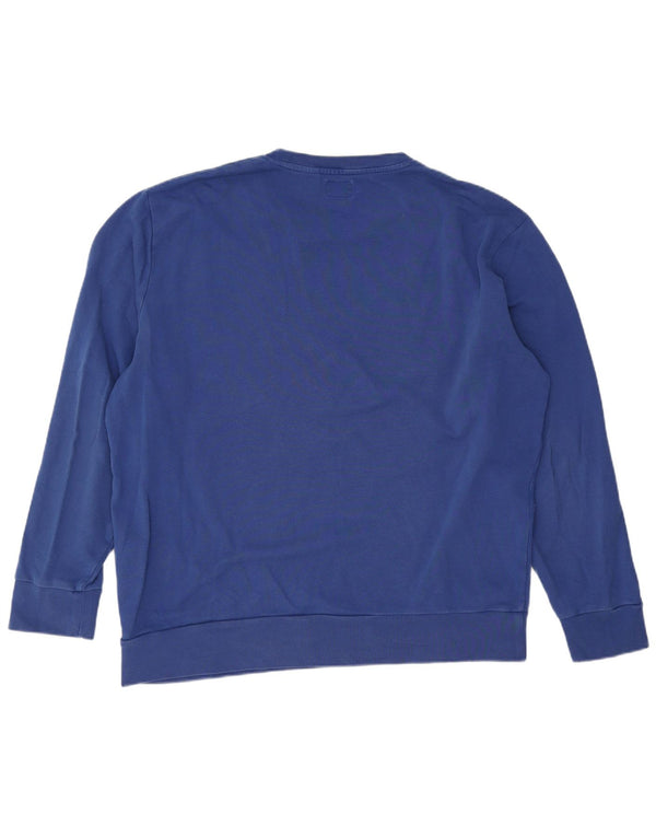 Felpa grafica da uomo Levi's, maglione XL, cotone blu