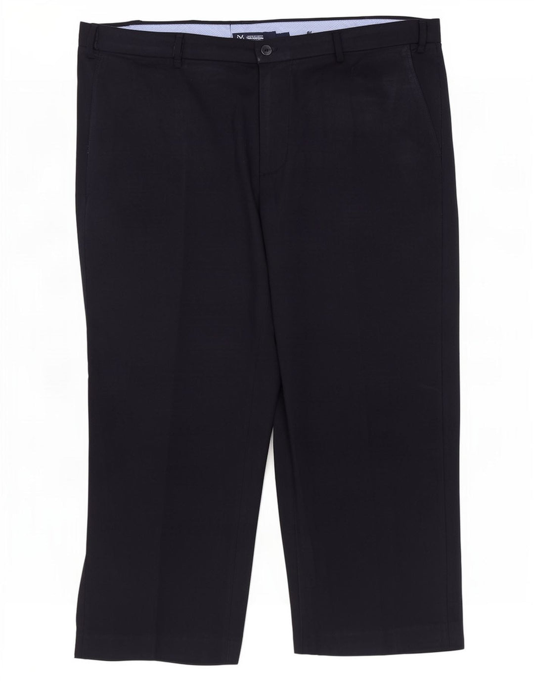 Pantaloni corti normali da uomo Marks & Spencer W44 L26 poliestere blu navy