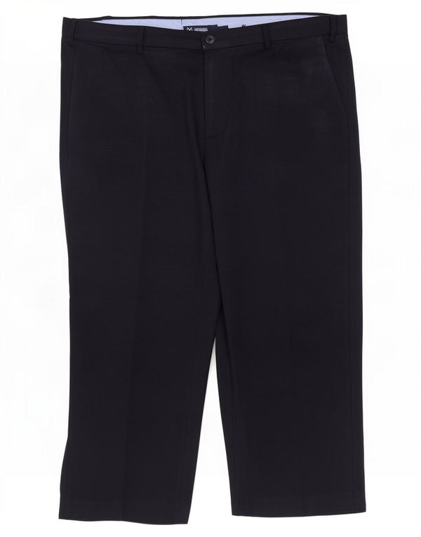 Pantaloni corti normali da uomo Marks & Spencer W44 L26 poliestere blu navy