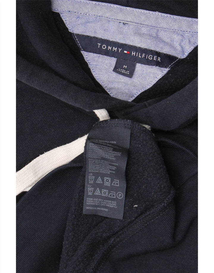 TOMMY HILFIGER Felpa con cappuccio da uomo in cotone medio blu navy