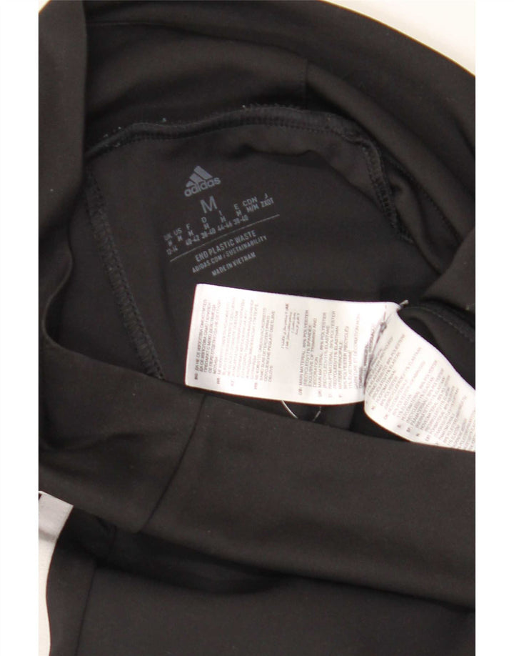 Leggings corti Adidas da donna UK 12/14 Poliestere nero medio