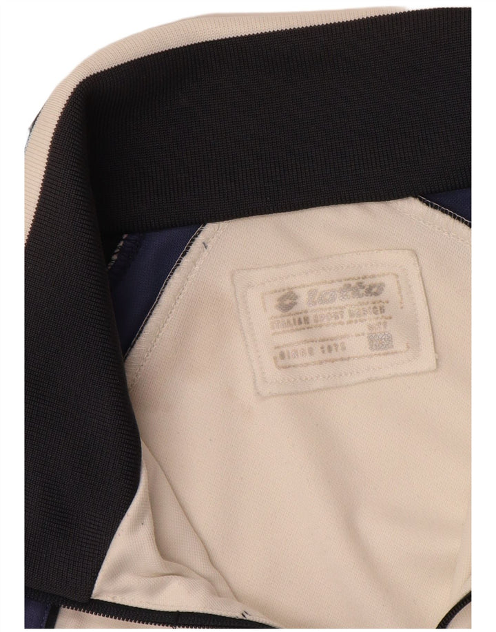 Giacca da tuta da uomo Lotto 2XL Colorblock bianco