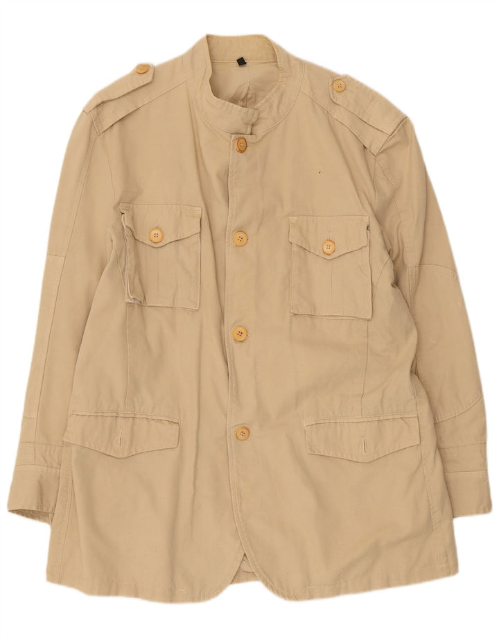 Giacca militare da uomo Zara UK 44 2XL Cotone beige