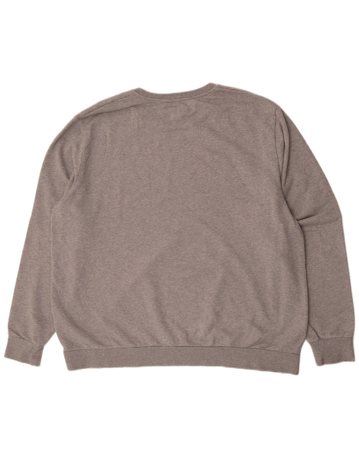 Felpa grafica da uomo Hackett Classic Fit 3XL cotone grigio