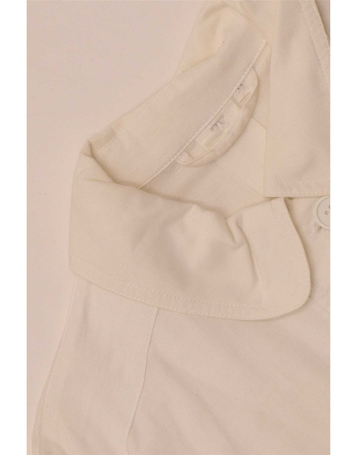 Giacca militare bomber vintage da donna EU 40 bianca media