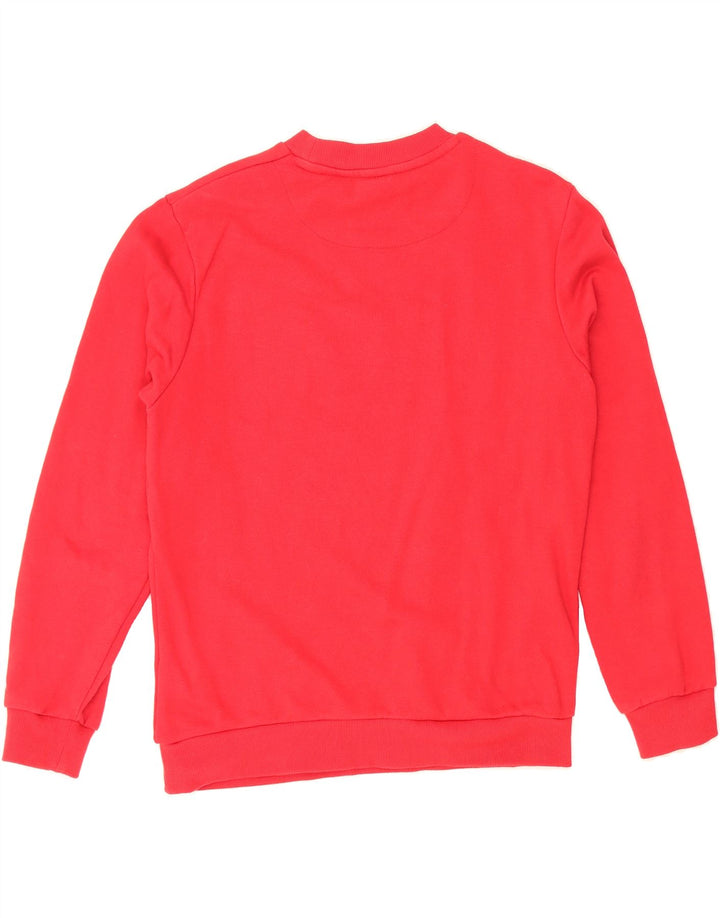 FILA Womens Graphic Sweatshirt Jumper UK 10 Small Red Cotton Vintage Fila and Second-Hand Fila from Messina Hembry 