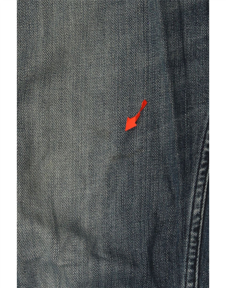 CALVIN KLEIN Jeans slim invecchiati da uomo W32 L34 cotone blu