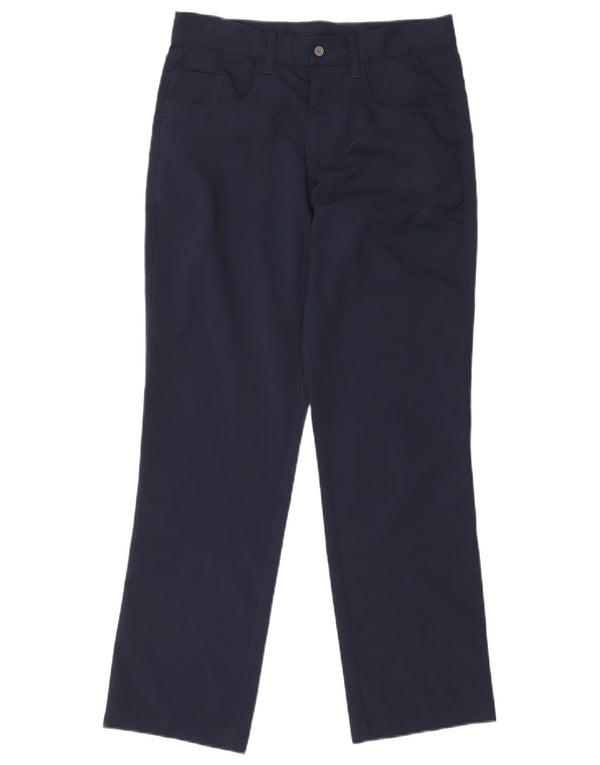 Pantaloni casual dritti Puma da ragazzo 13-14 anni Large W30 L28 Blu navy