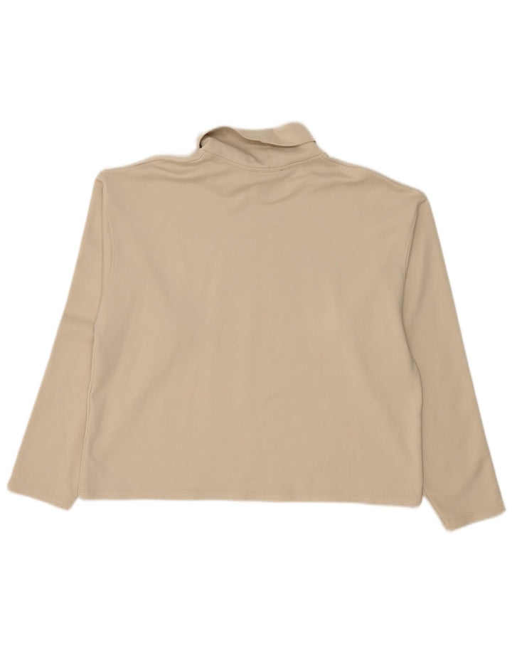 Top corto da donna Zara a maniche lunghe UK 14 Beige medio Poliammide