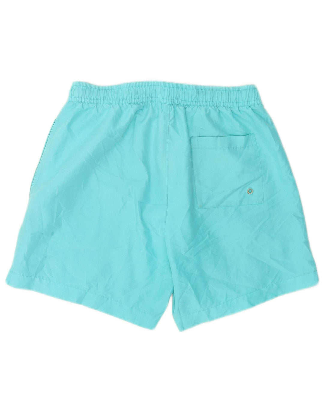 Pantaloncini da bagno grafici da uomo Calvin Klein piccoli in poliestere color block blu