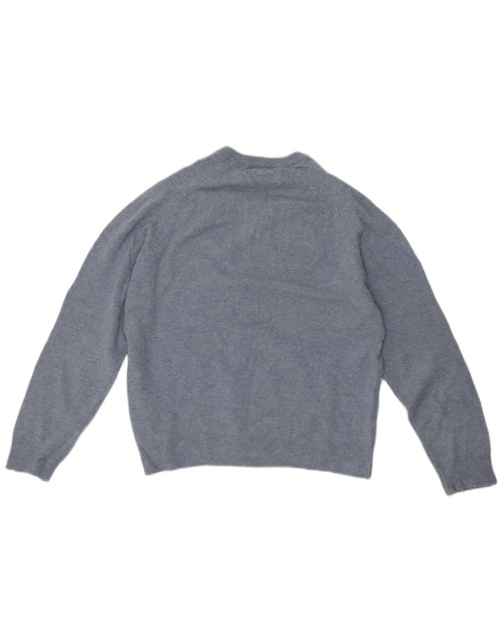 Maglione da uomo Marks & Spencer Blue Harbour con scollo a V Blu medio