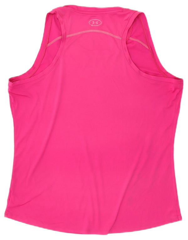 Canottiera Heat Gear da donna Under Armour UK 18 XL poliestere rosa