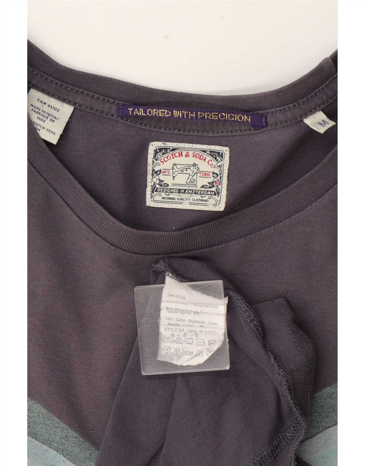 T-shirt grafica da uomo Scotch & Soda Top in cotone blu navy medio