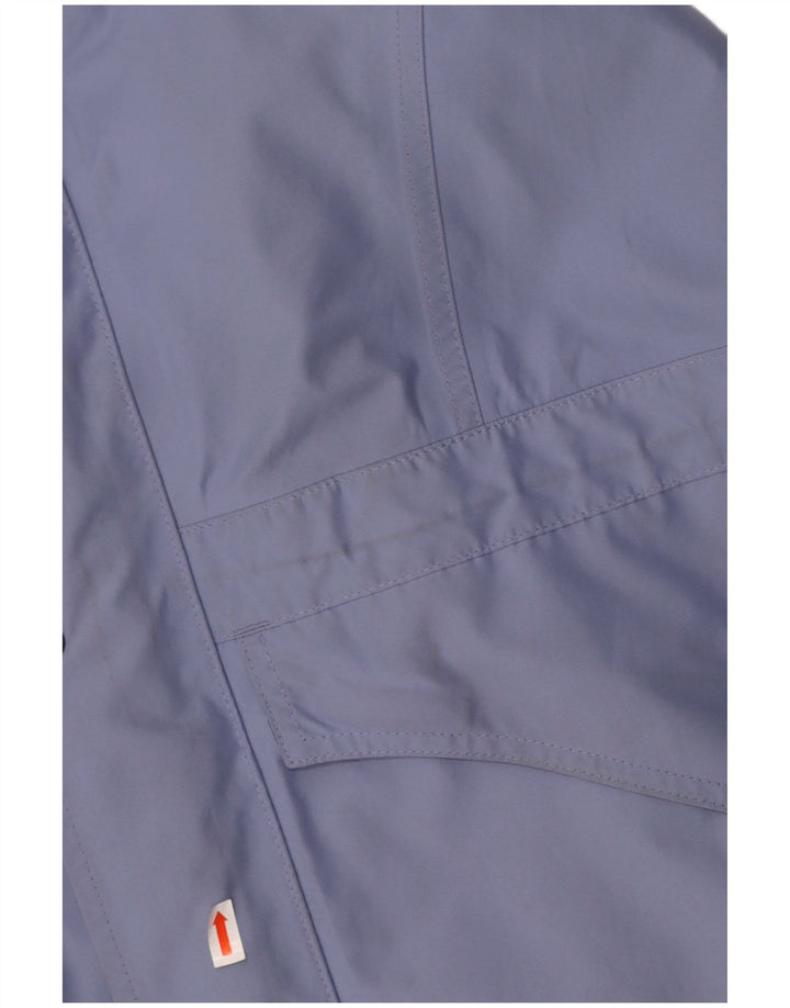 BERGHAUS Womens Oversized Hooded Rain Jacket UK 16 Large Blue Polyester