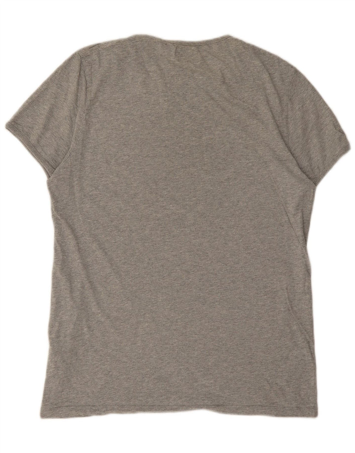 T-shirt da uomo Jack Wills Top in cotone screziato grigio medio