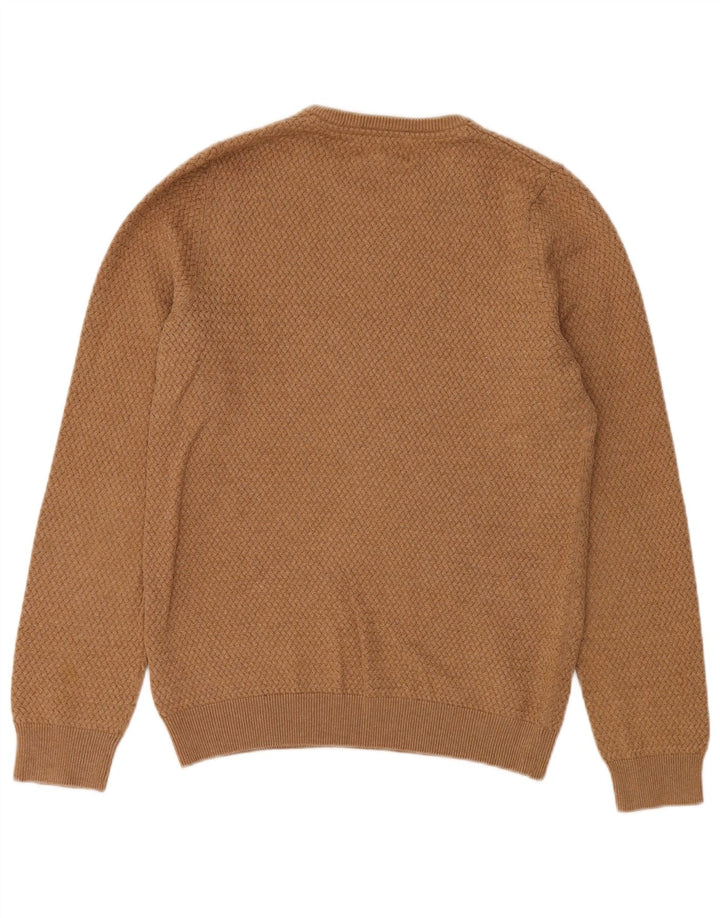 MARKS & SPENCER Maglione da uomo girocollo vestibilità regolare piccolo beige