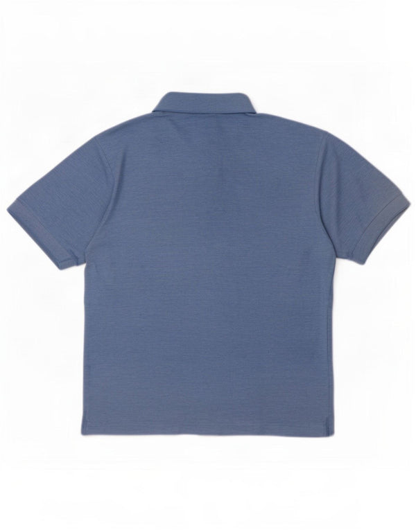 Fila Mens Loose Fit Polo Shirt 2XS Blue Cotton