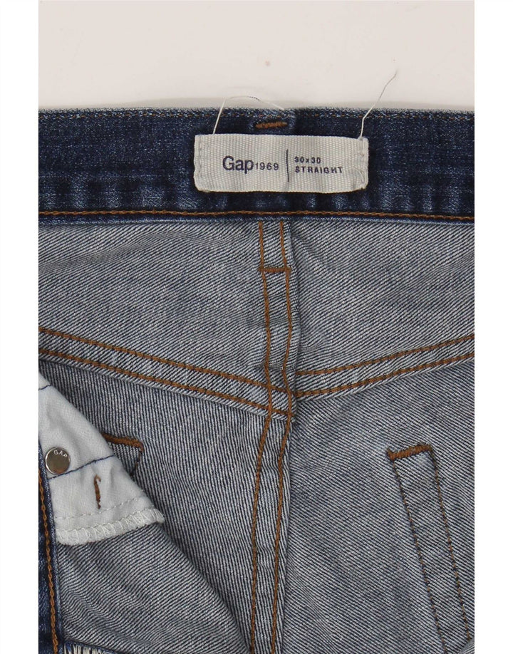 Jeans dritti da uomo Gap W30 L30 in cotone blu navy