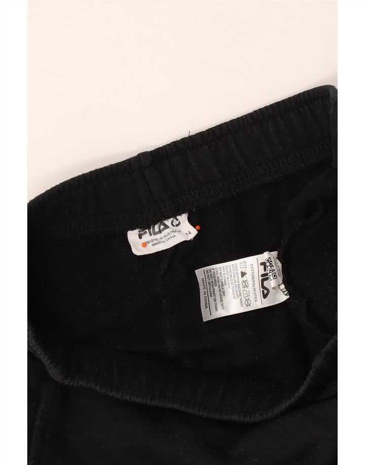 Pantaloni da tuta FILA per ragazze con grafica cargo da jogging 13-14 anni neri