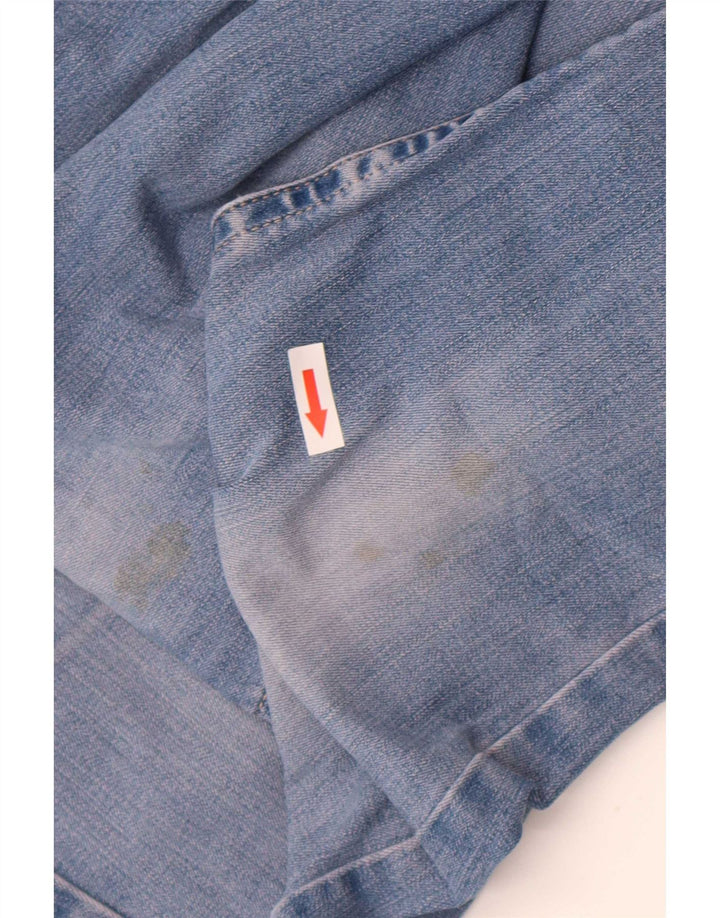 Jeans dritti a vita bassa da donna Levi's W32 L32 cotone blu