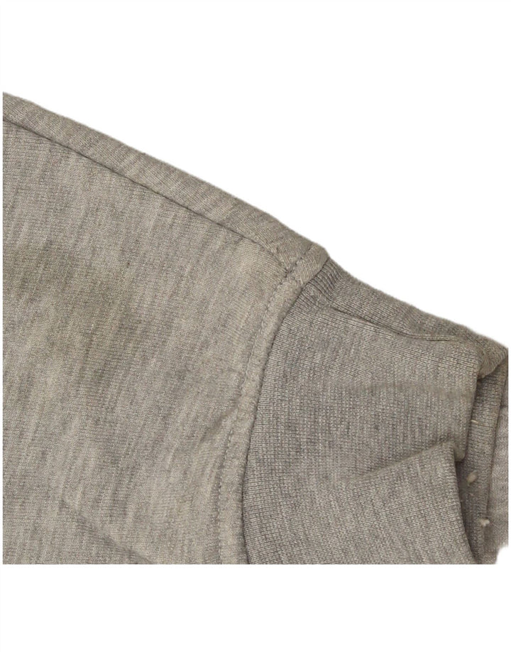 Felpa con cappuccio da uomo Zara piccola in poliestere chiazzato grigio