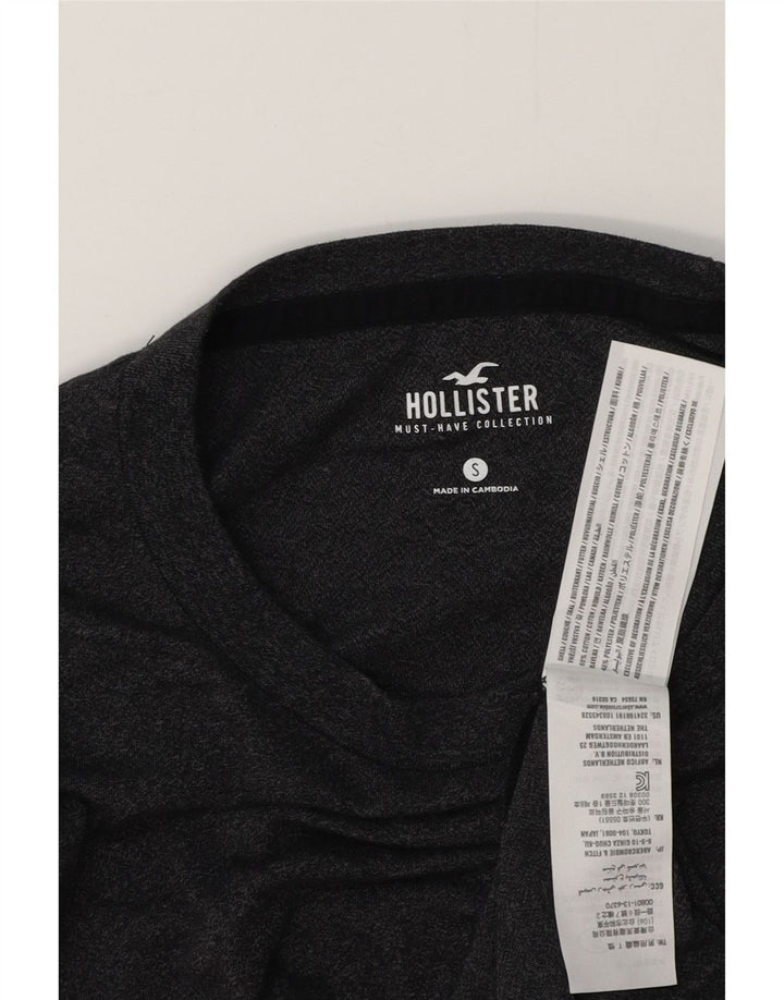 T-shirt da uomo HOLLISTER Top piccola in cotone grigio