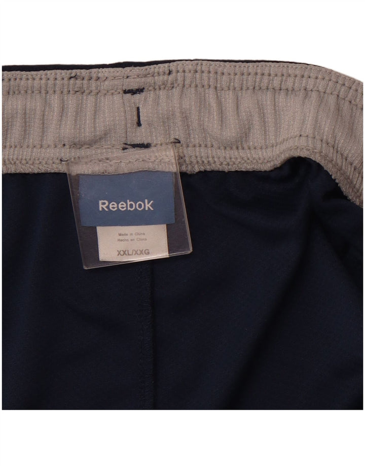 Pantaloncini sportivi da uomo REEBOK 2XL poliestere blu navy