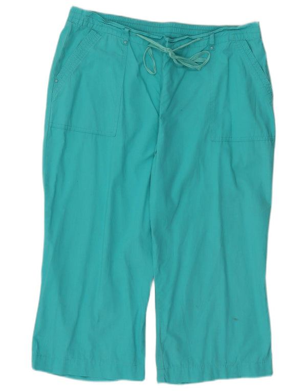 Bermuda da donna Marks & Spencer UK 16 Large W36 L18 Turchese
