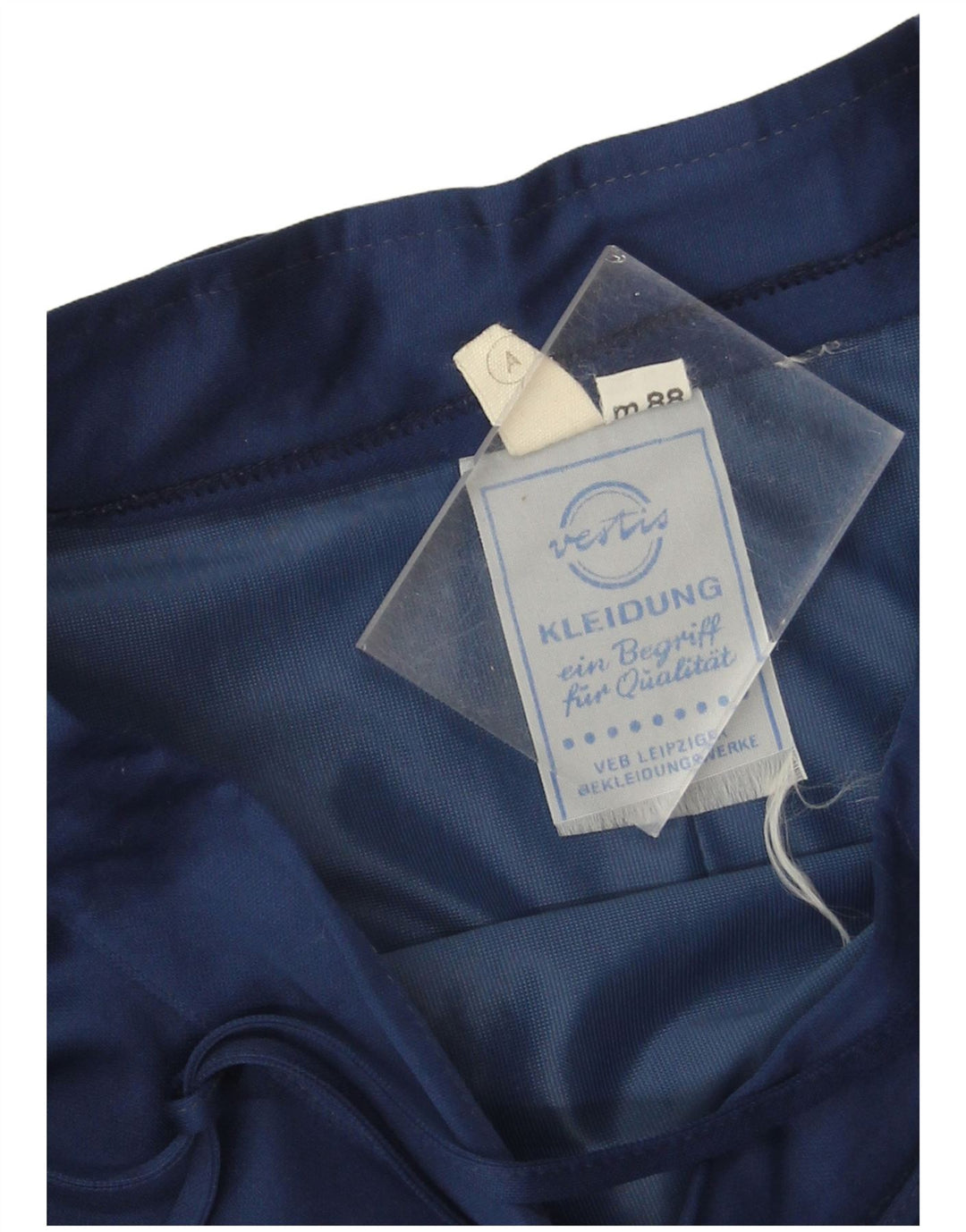 Gonna asimmetrica vintage da donna W26 piccola blu navy